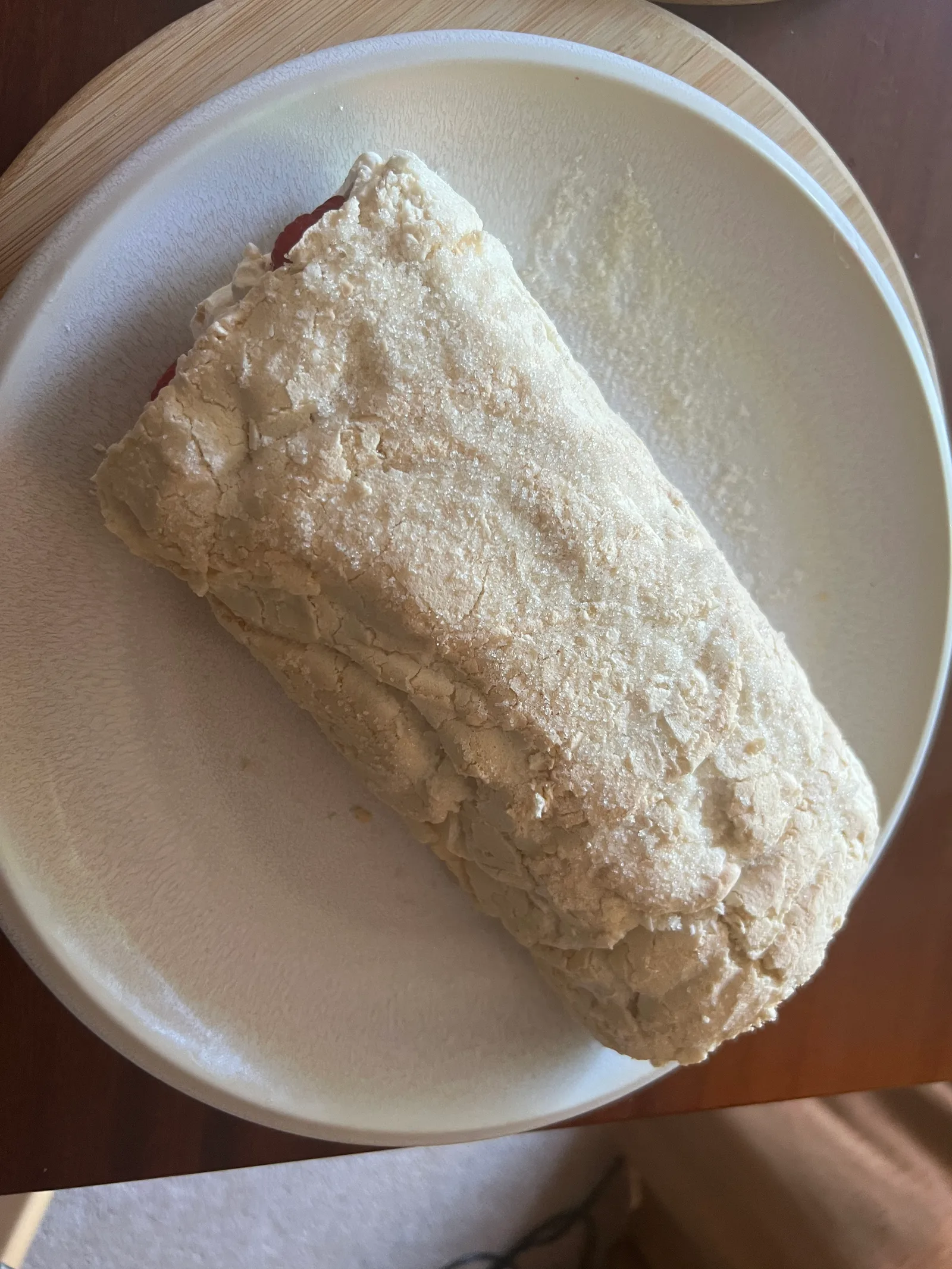 Meringue roulade